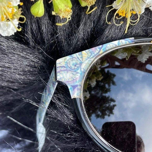 NWT EMILIO Pucci Gradient Oval 55mm Black Sunnies Shades Sunglasses - Picture 12 of 16